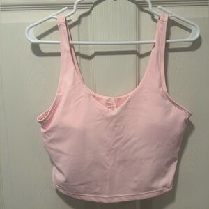 Athletic tank with built in bra